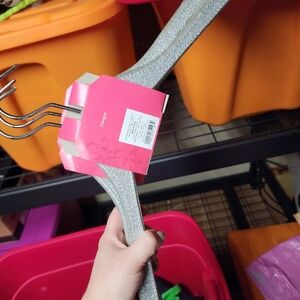 NWT Heavy Duty Silver Sparkle Hangers